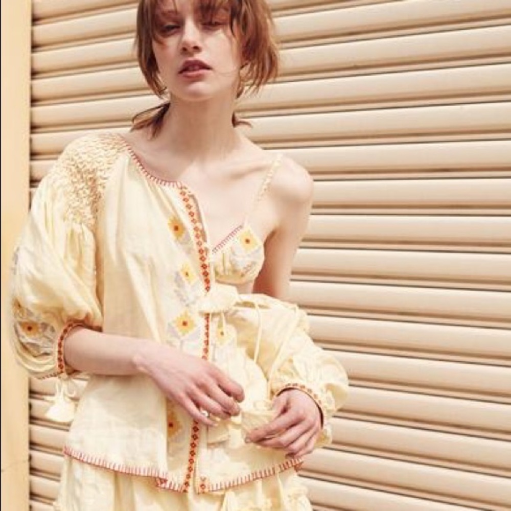 Innika Choo Yellow Smock Top